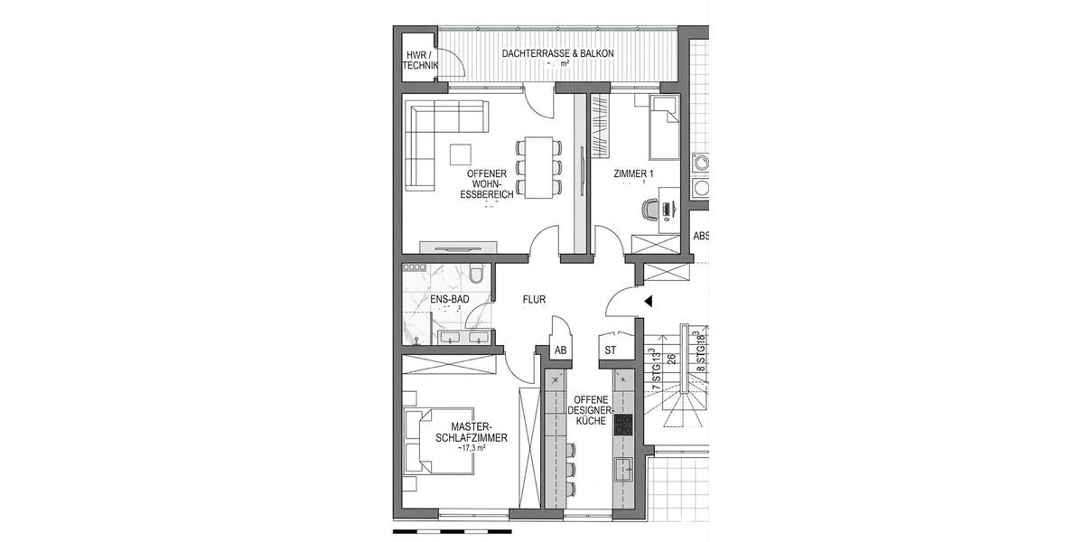 Etagenwohnung Gelsenkirchen Gelsenkirchen-West - 3 Zimmer, 79 m&sup2;, 402&euro; | Angebot:26395417