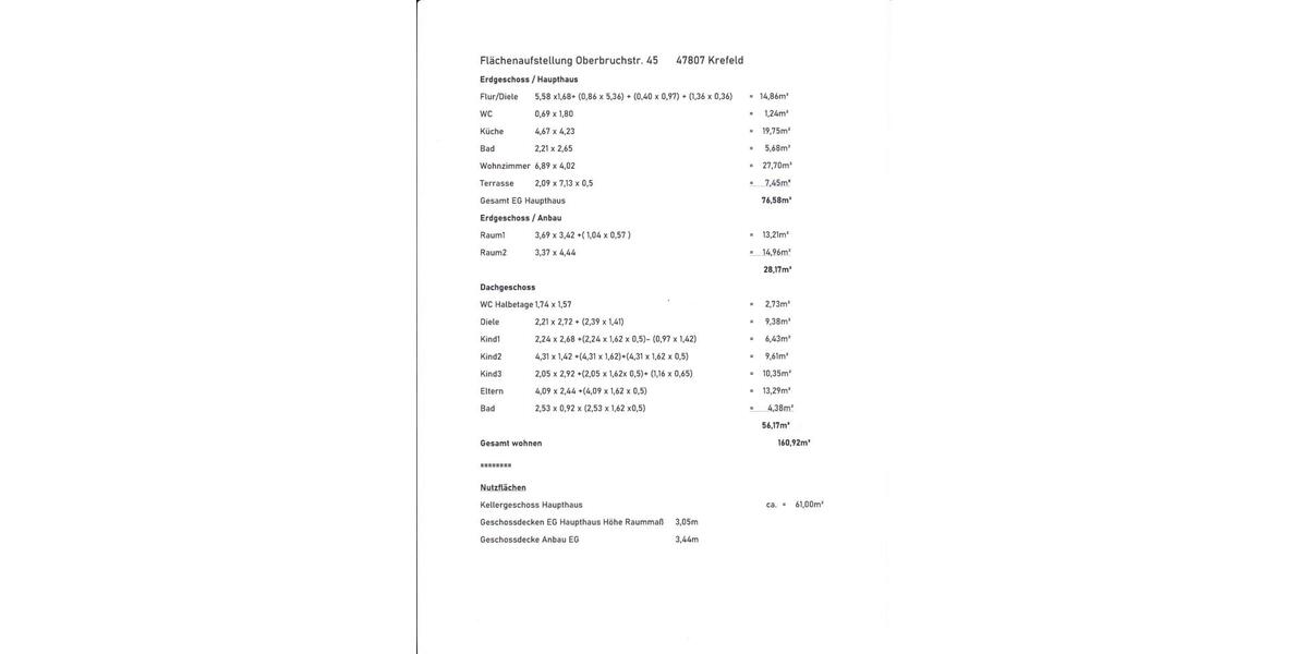 Reihenhaus Krefeld Dießem - 8 Zimmer, 160 m&sup2;, 1.180.000&euro; | Angebot:26183409