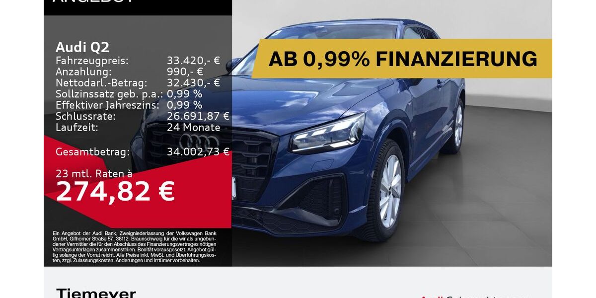 Audi Q2 8.740 km 32.870 &euro; Gelsenkirchen 45894