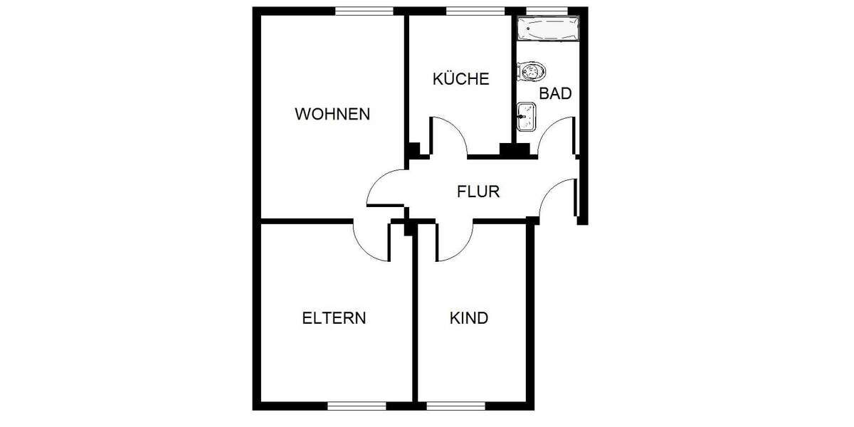 Wohnung zum Mieten in Herne 439 € 53.56 m² 3 zimmer