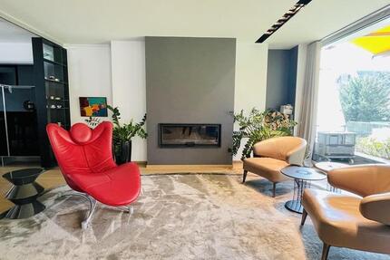 Designer Maisonette-Wohnung nähe Zoopark mit Blick ins Grüne, Fussbodenheizung, Kamin, Terrasse 5 zimmer