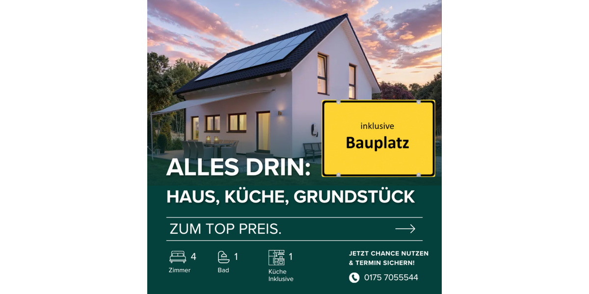 ?? Ihr Zuhause wartet - schlüsselfertig inkl. Grundstück. 4 zimmer