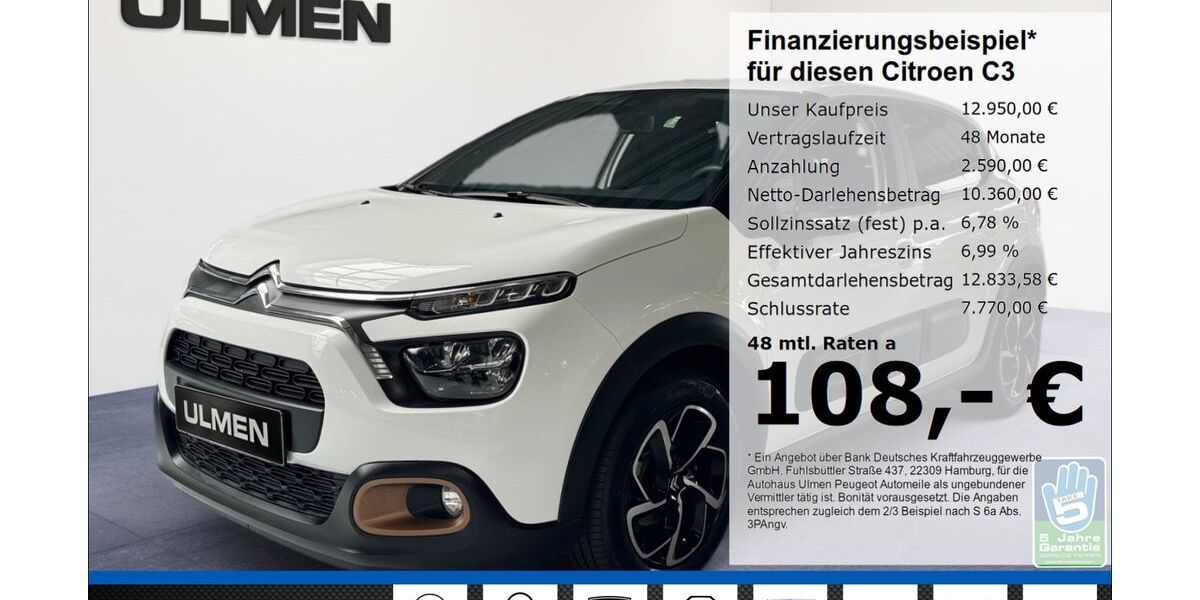 Citroen C3 21.627 km 12.699 &euro; Düsseldorf 40233