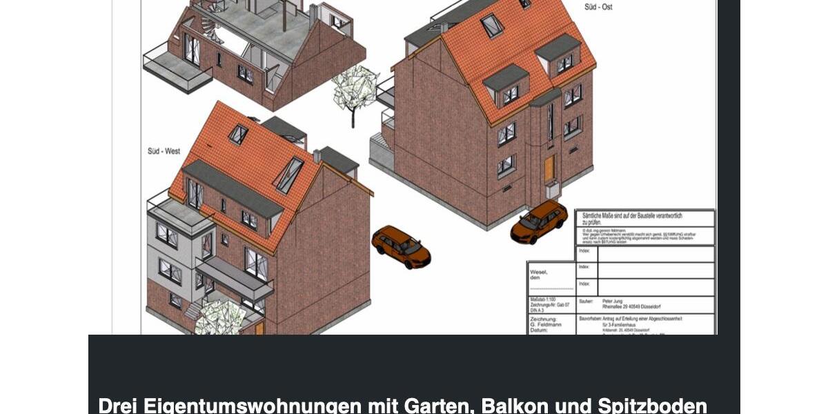 Erdgeschoßwohnung Düsseldorf Heerdt - 3 Zimmer, 85 m&sup2;, 520.000&euro; | Angebot:27002734