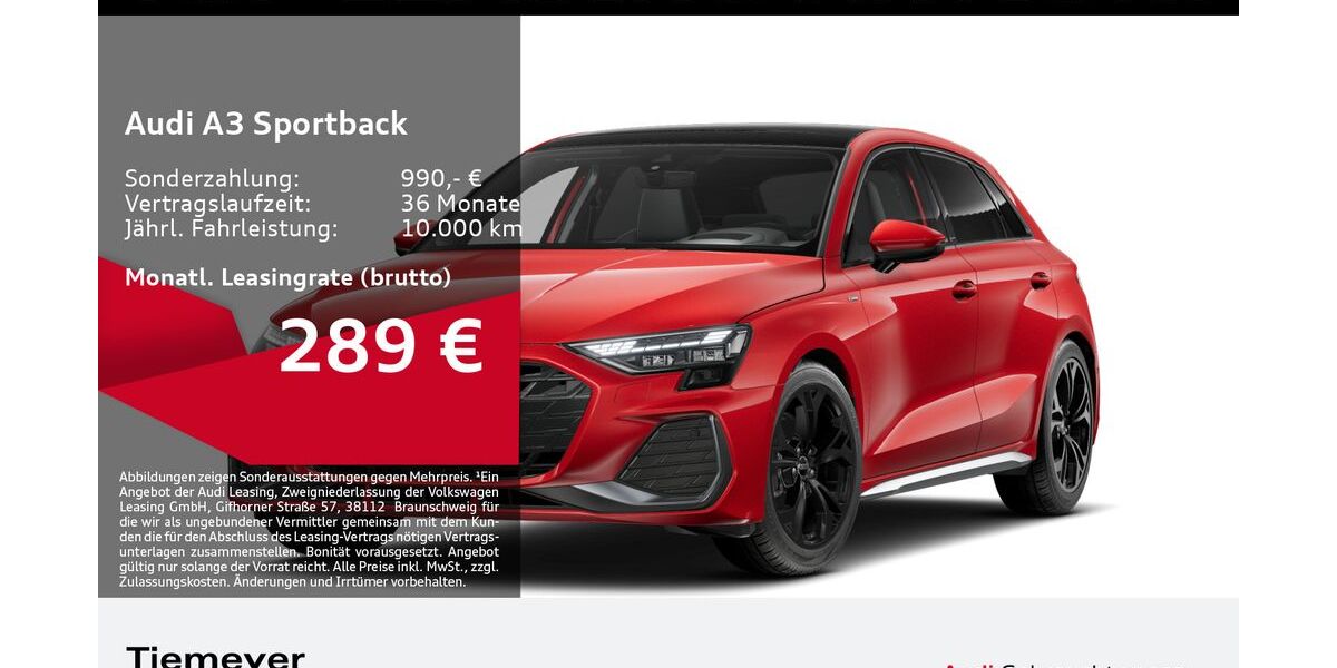 Audi A3 10.034 km 35.990 &euro; Dorsten 46284