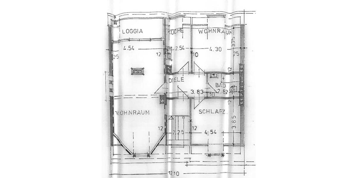 Dachgeschoßwohnung Wesel - 3 Zimmer, 90 m&sup2;, 990&euro; | Angebot:26321936
