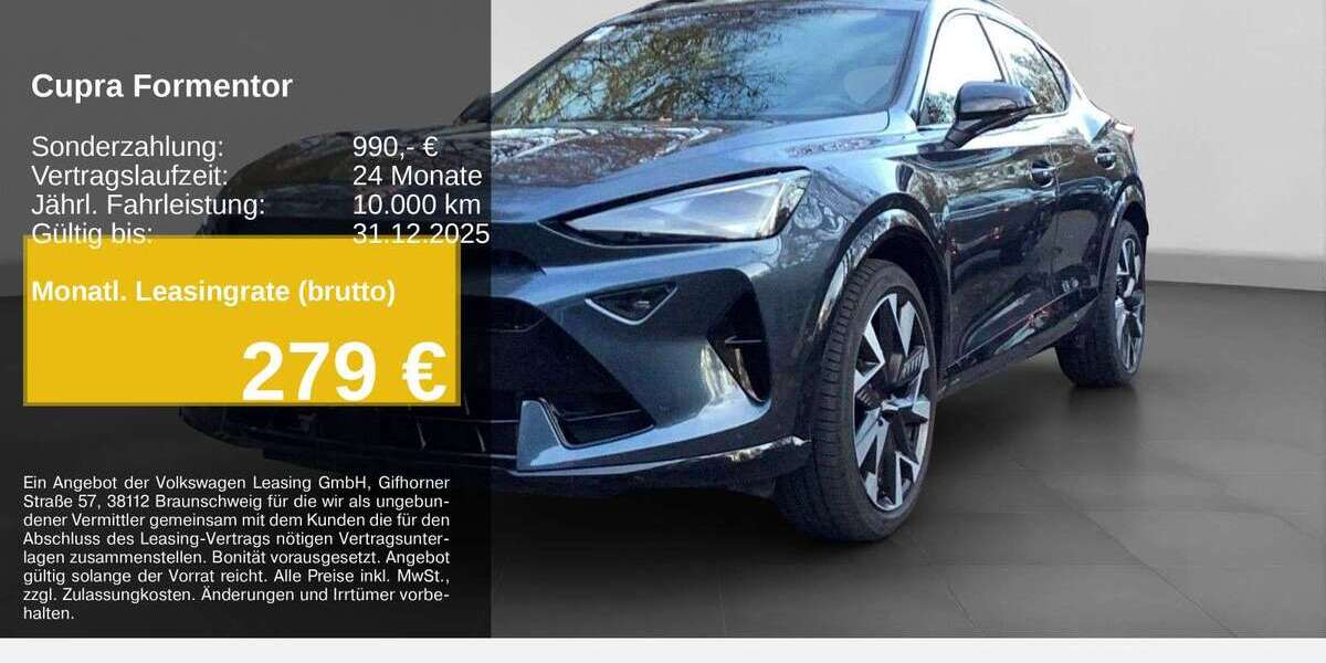 Cupra Formentor 24.301 km 42.180 € Gelsenkirchen 45899