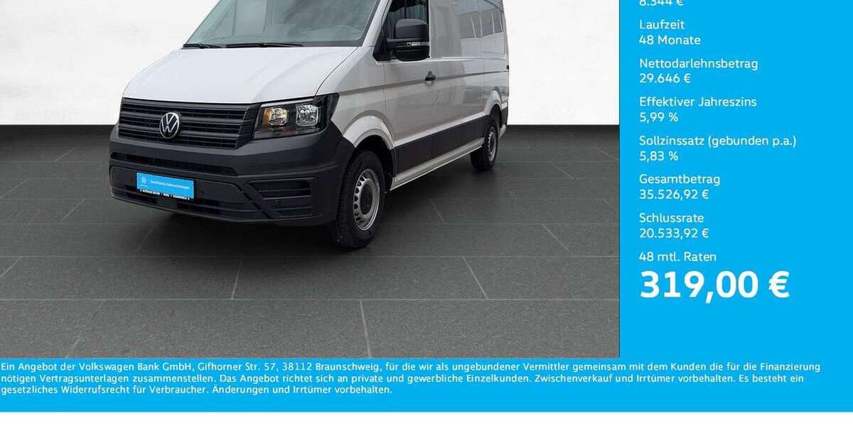 VW Crafter 16.987 km 37.990 &euro; Wesel 46485