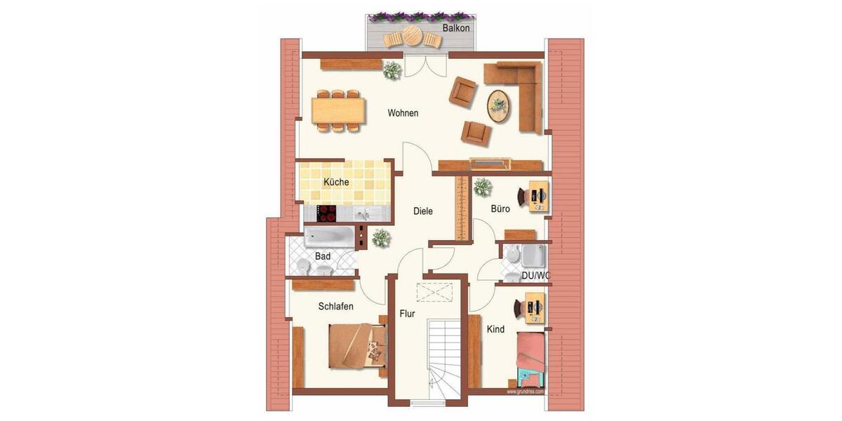 Dachgeschoßwohnung Essen Stadtbezirk IV - 4 Zimmer, 79 m&sup2;, 245.000&euro; | Angebot:25442261