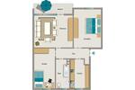 Etagenwohnung Moers Rheinkamp - 3.5 Zimmer, 65 m&sup2;, 568&euro; | Angebot:26329876