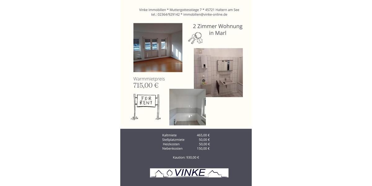 Wohnen mit Komfort: 2 Zimmer, Balkon, Aufzug & Hausservice 2 zimmer