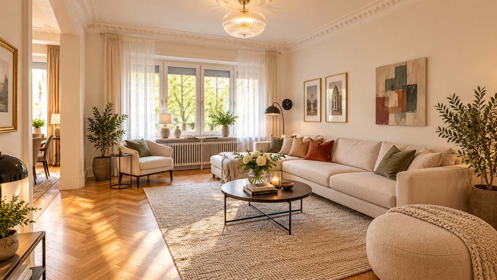 Etagenwohnung Düsseldorf Düsseltal - 4 Zimmer, 128 m&sup2;, 575.000&euro; | Angebot:27459734