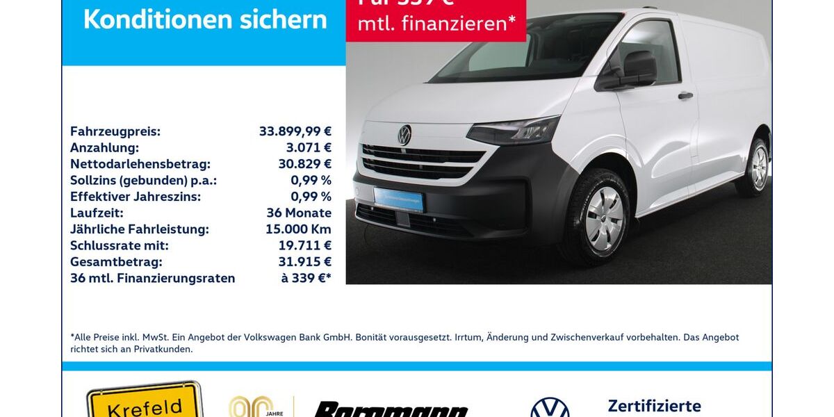 VW T7 Transporter 4.453 km 33.500 &euro; Krefeld 47803