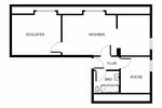 Etagenwohnung Gladbeck Brauck - 3.5 Zimmer, 57 m&sup2;, 443&euro; | Angebot:26160638