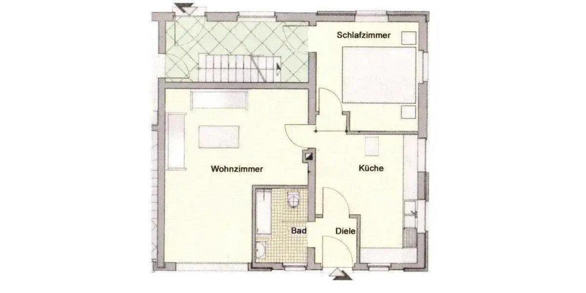 Erdgeschoßwohnung Mettmann - 2 Zimmer, 65 m&sup2;, 890&euro; | Angebot:26367899