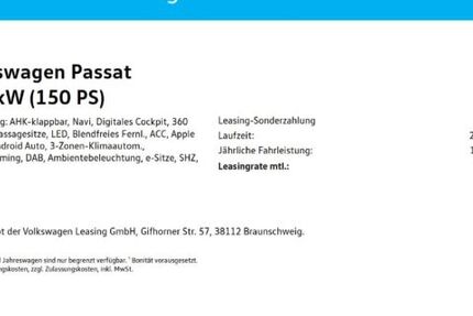 VW Passat 14.439 km 33.950 &euro; Mülheim 45478