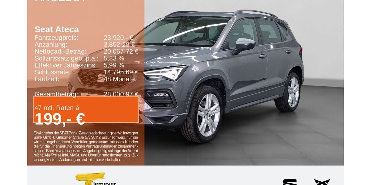 Seat Ateca 36.839 km 23.920 &euro; Bochum 44809