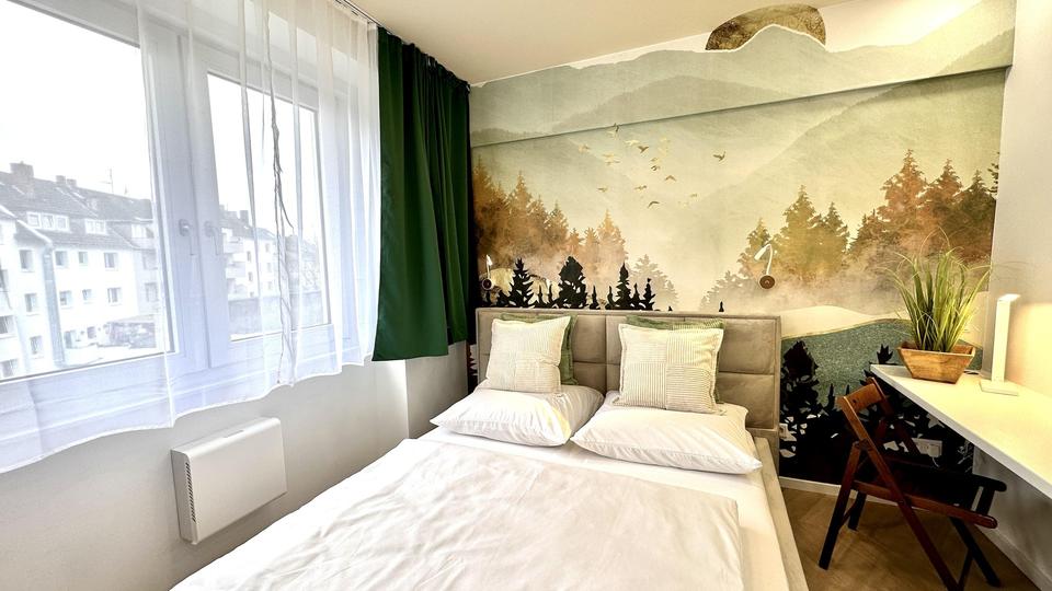 Etagenwohnung Düsseldorf Oberbilk - 2 Zimmer, 40 m&sup2;, 990&euro; | Angebot:25349472