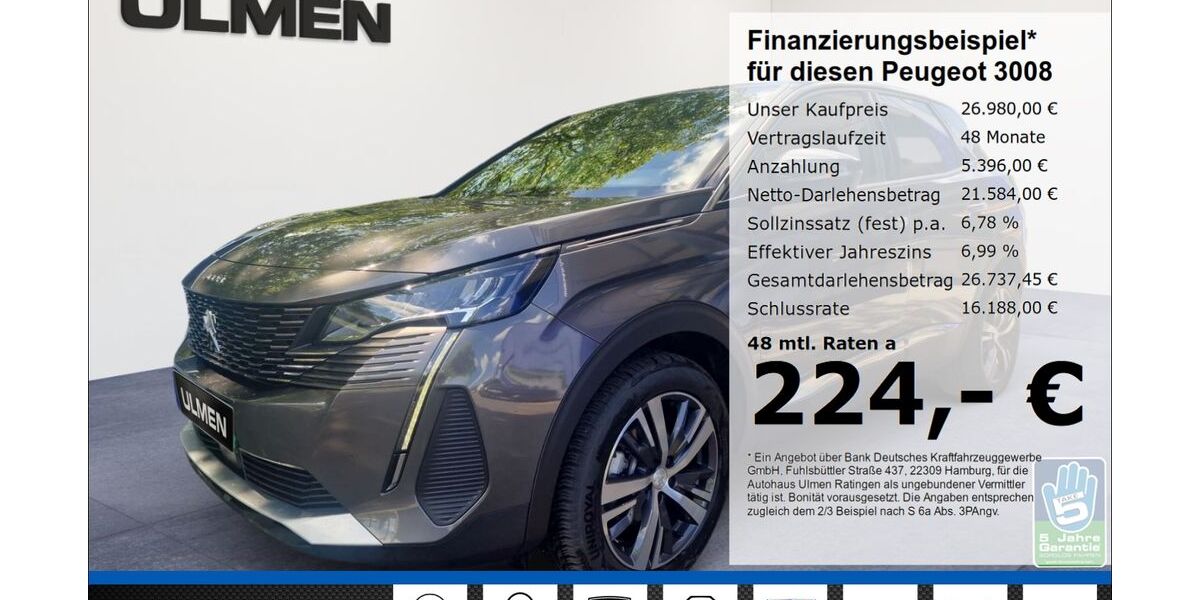 Peugeot 3008 13.120 km 26.980 &euro; Ratingen 40880