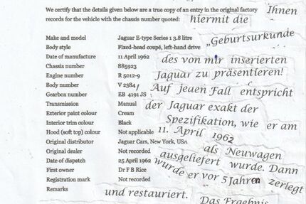 Jaguar E-Type 79.142 km 144.500 € Mettmann 40822