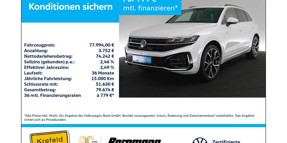 VW Touareg 21.092 km 77.994 &euro; Krefeld 47803