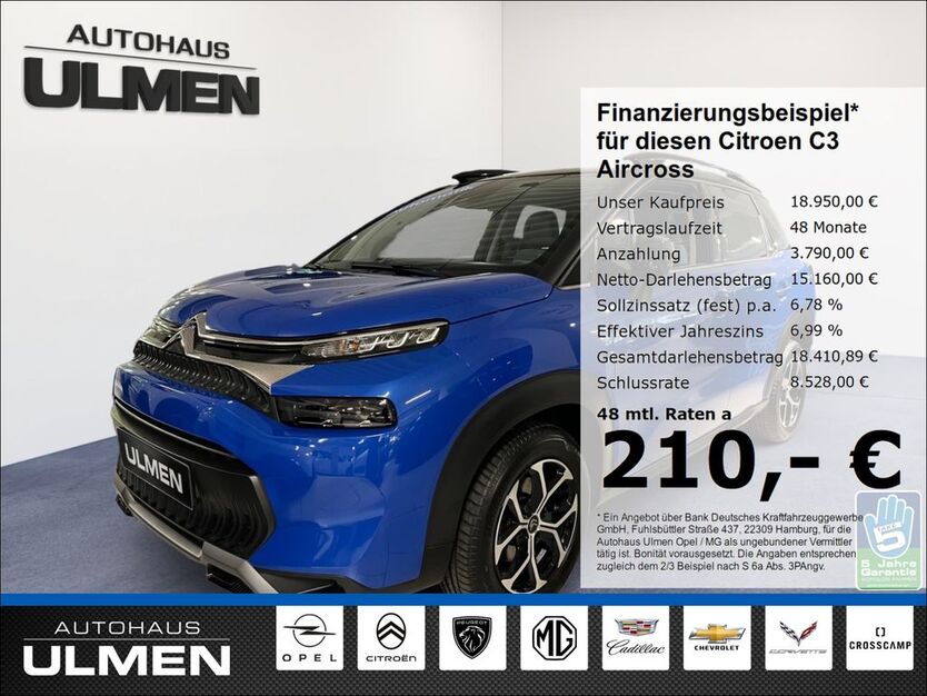 Citroen C3 Aircross 21.785 km 18.950 € Düsseldorf 40231