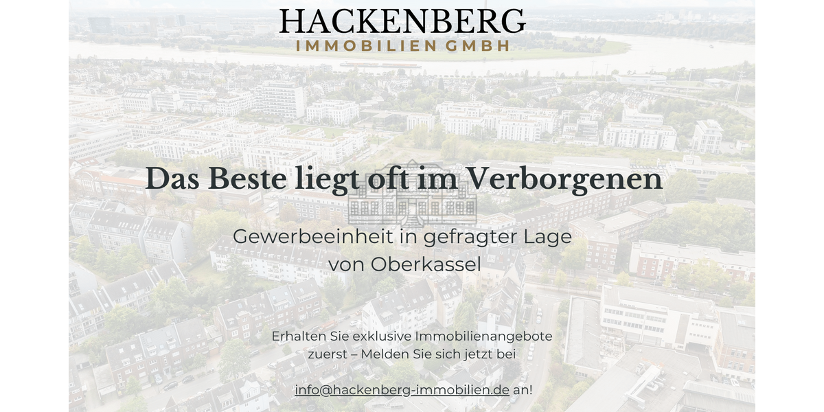 Gewerbeobjekt Düsseldorf Lörick - 600.000&euro; | Angebot:23589882