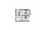 Etagenwohnung Voerde (Niederrhein) - 2.5 Zimmer, 57 m&sup2;, 464&euro; | Angebot:25871607