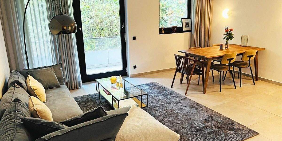 Luxuriös möblierte 2-Zimmer-Wohnung mit großem Balkon im begehrten Oberkassel 2 zimmer