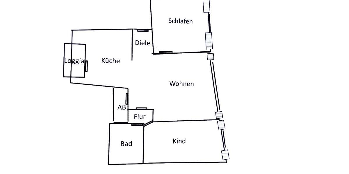 Schöne 3-Zimmer Wohnung mit einem schicken Grundriss 3 zimmer