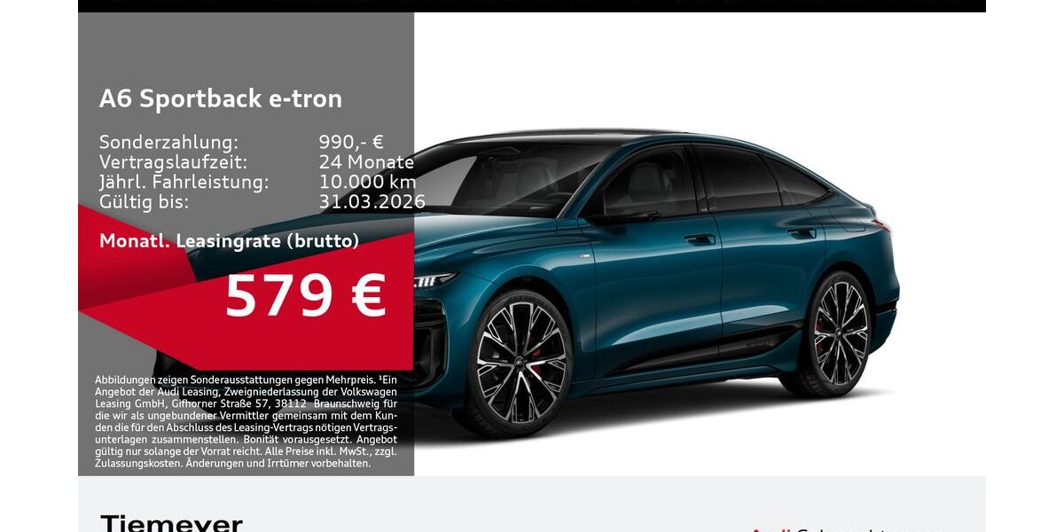 Audi A6 e-tron 7.715 km 66.980 &euro; Gelsenkirchen 45894