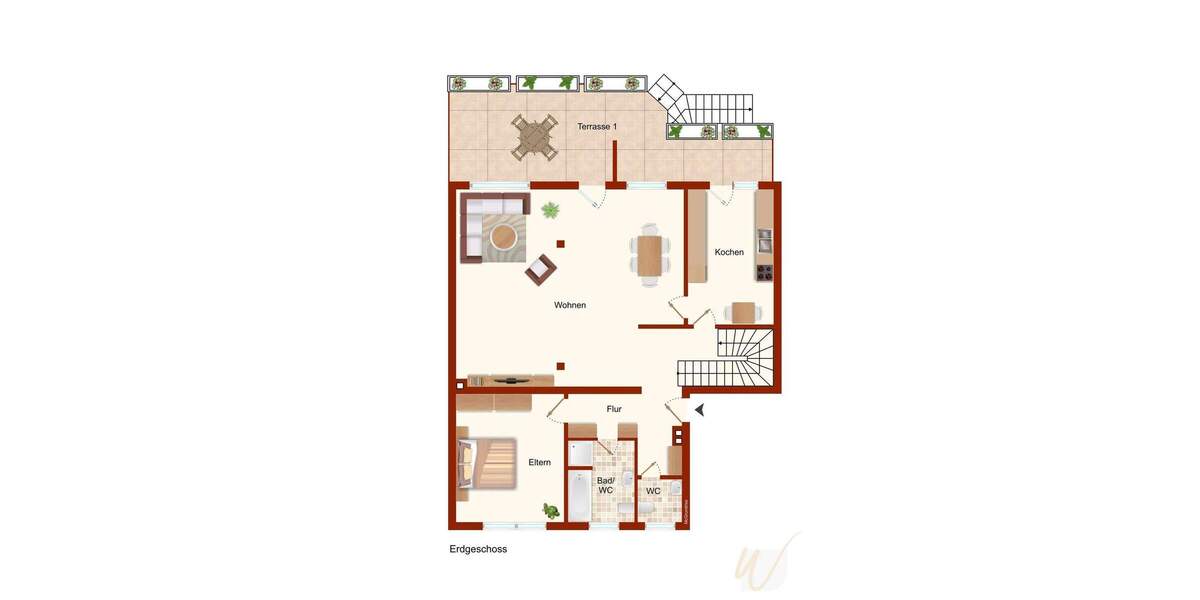 Etagenwohnung Essen Altenessen-Nord - 4 Zimmer, 154 m&sup2;, 399.000&euro; | Angebot:24656814