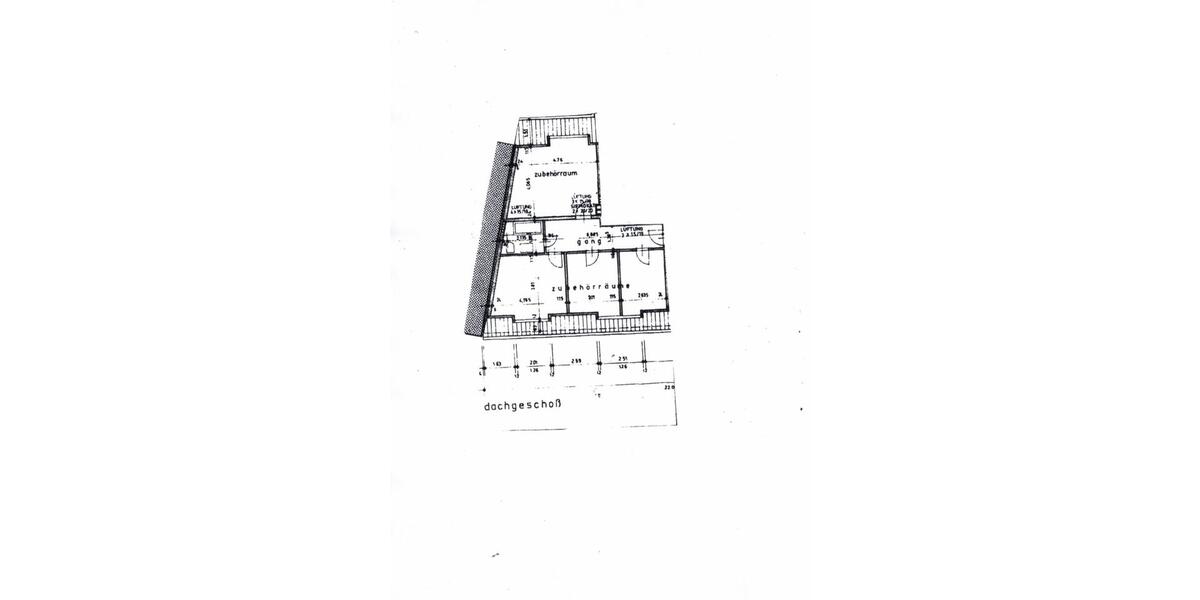 Dachgeschoßwohnung Essen Stadtbezirk II - 3 Zimmer, 65 m&sup2;, 579&euro; | Angebot:26338780