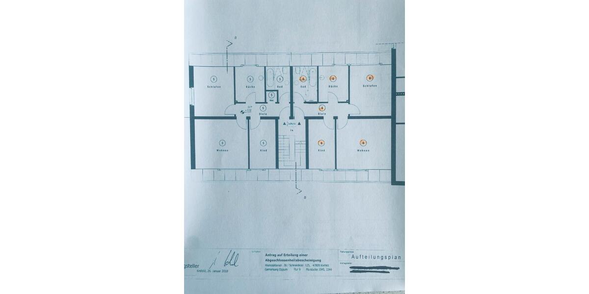 Dachgeschoßwohnung Düsseldorf Niederkassel - 3 Zimmer, 61 m&sup2;, 196.500&euro; | Angebot:25127315