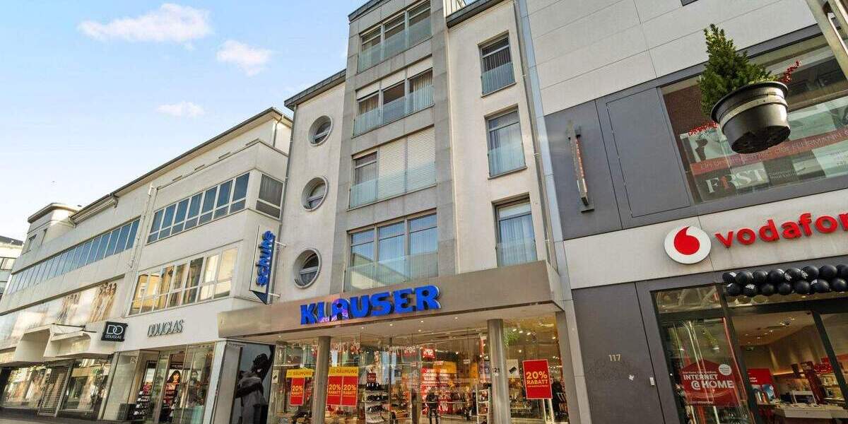 Wohn- und Geschäftshaus in 1A-Lage von Krefeld, Fußgängerzone, ca. 1.441 m² Gesamtfläche 2 zimmer