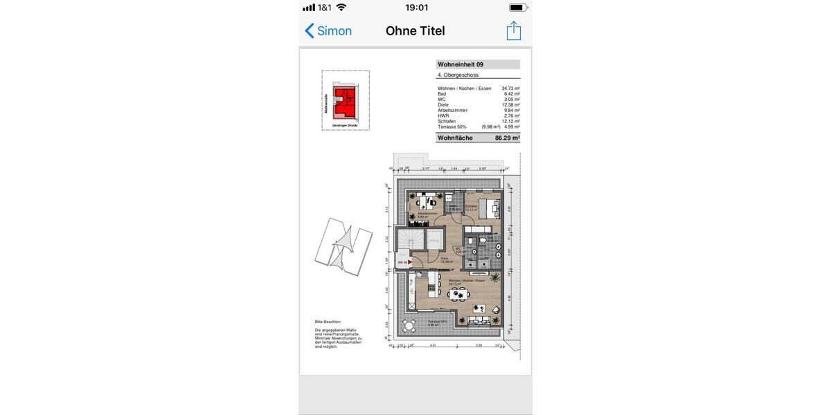 Etagenwohnung Krefeld Bockum - 3 Zimmer, 86 m&sup2;, 1.498&euro; | Angebot:24663540