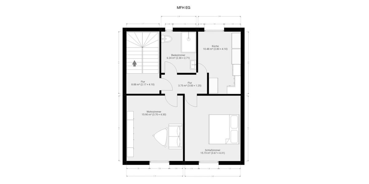 freistehendes Einfamilienhaus u.Mehrfamilienhaus auf 1 Grundstück 10 zimmer