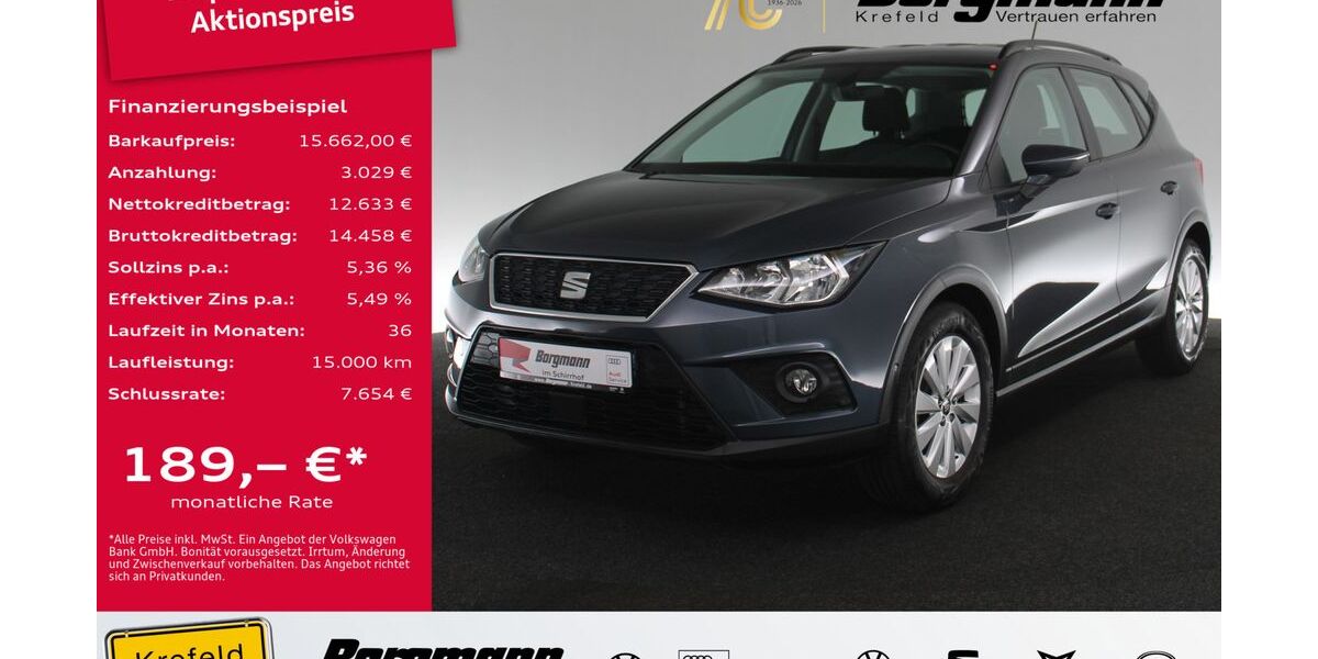 Seat Arona 72.184 km 15.333 &euro; Krefeld 47803