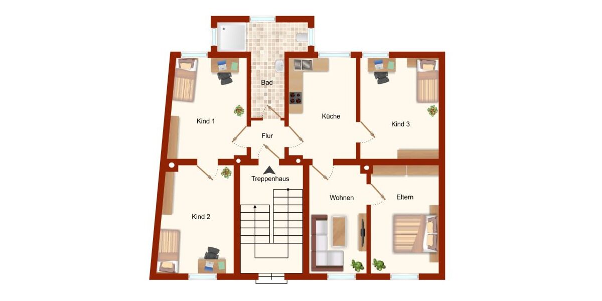Provisionsfrei* Große 4-Zi-Wo, Gelsk Heßler, bezugsfrei, Erdgeschoß, Garage mgl. 4 zimmer