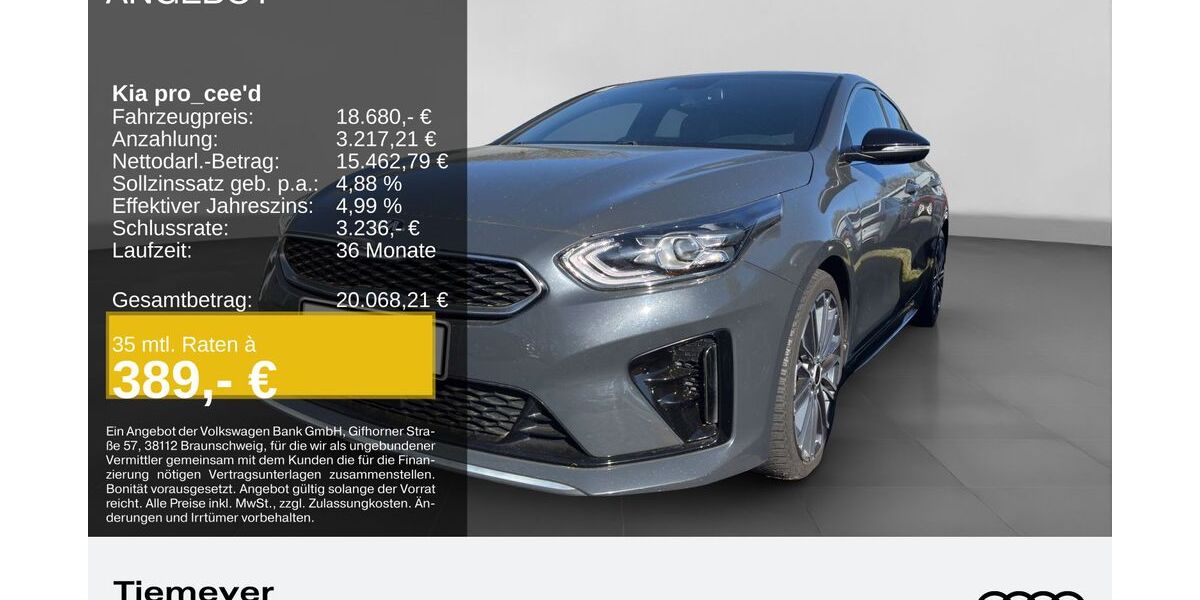 Kia pro ceed / ProCeed 74.660 km 18.180 &euro; Dorsten 46284