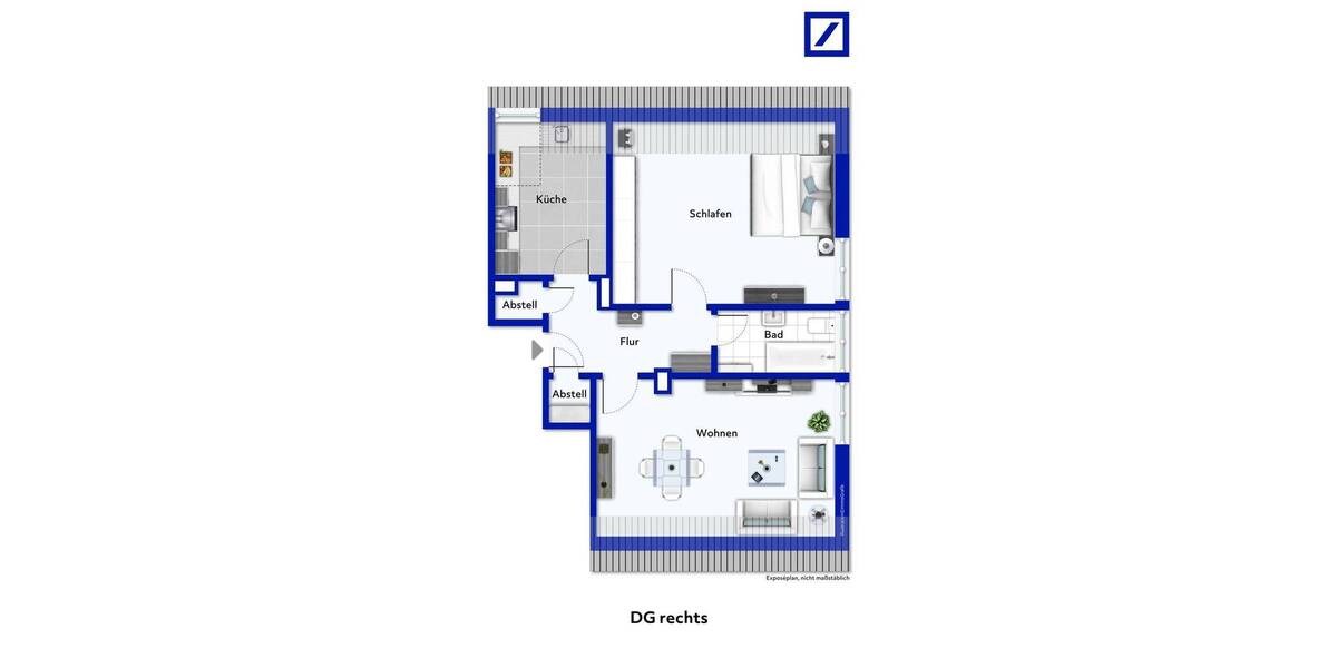 Etagenwohnung Oberhausen Alstaden-Ost - 2 Zimmer, 66 m&sup2;, 103.000&euro; | Angebot:22189918