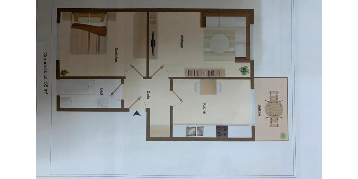 Zweizimmerwohnung in Essen Zentrum 2 zimmer