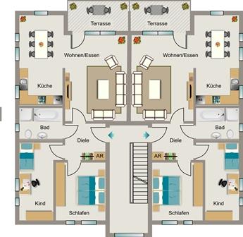 Etagenwohnung Herne Baukau - 3.5 Zimmer, 88 m&sup2;, 902&euro; | Angebot:25563146