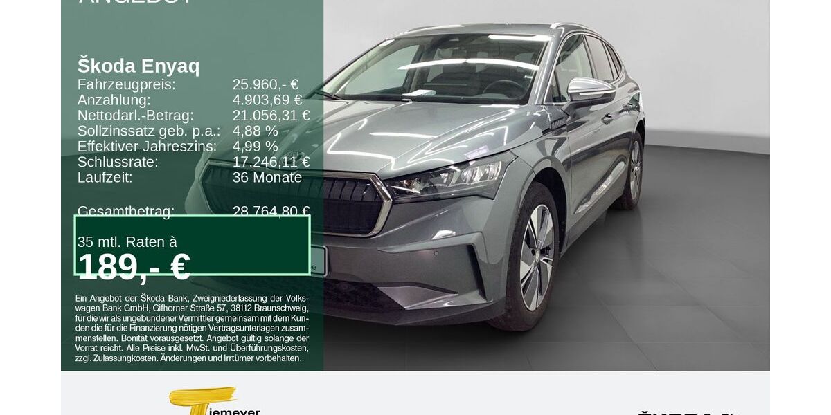 Skoda Enyaq 102.388 km 25.390 &euro; Bochum 44809