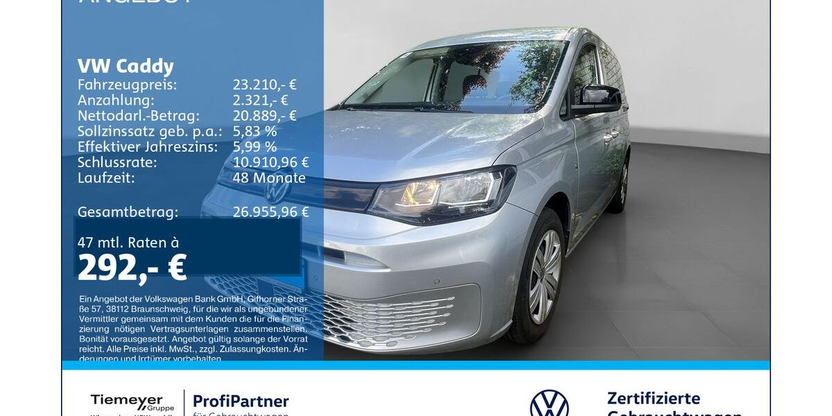 VW Caddy 55.354 km 20.490 &euro; Recklinghausen 45663