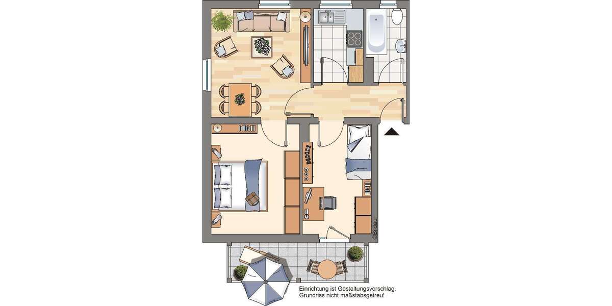 Wohnung zum Mieten in Marl 412 € 52.94 m² 2 zimmer