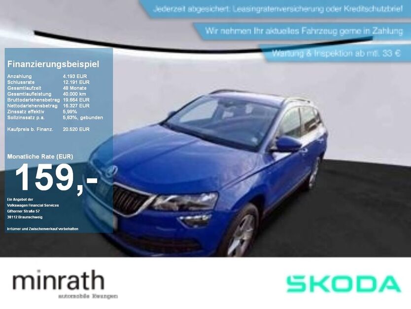 Skoda Karoq 60.199 km 19.280 € Duisburg-Rheinhausen 47226
