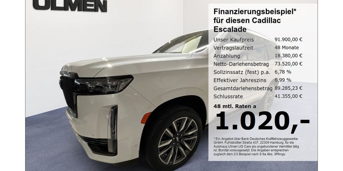 Cadillac Escalade 32.659 km 91.400 &euro; Düsseldorf 40231