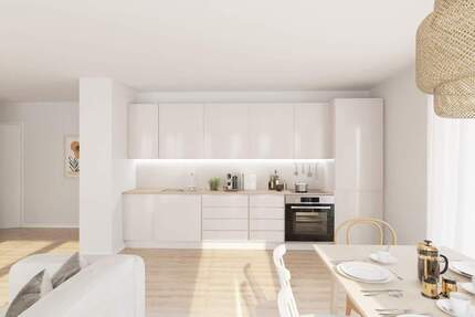 Barrierefreie Wohnung mit Parkett, bodentiefen fenstern und Aufzug 3 zimmer