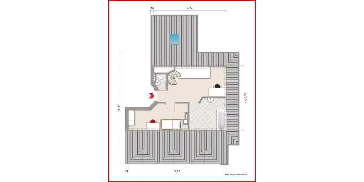 Maisonette Wohnung mit offenem Kamin 3 zimmer